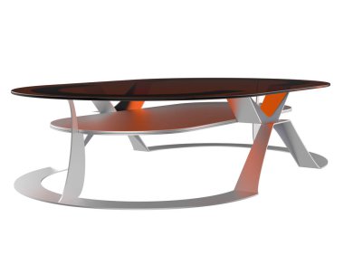 Arka planda maskeyle izole edilmiş modern tablolar. 3d görüntüleme - illüstrasyon