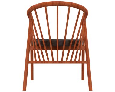 Beyaz arkaplanda izole edilmiş sandalye