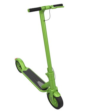 Modern scooter beyaz arkaplanda izole edildi