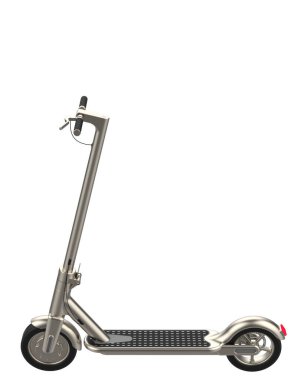 Modern scooter beyaz arkaplanda izole edildi