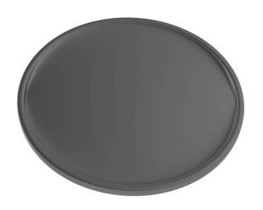 Beyaz arka planda askeri bir kalkanın 3 boyutlu yansıması