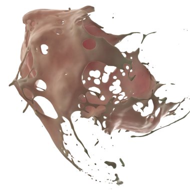 renk splash beyaz zemin üzerine