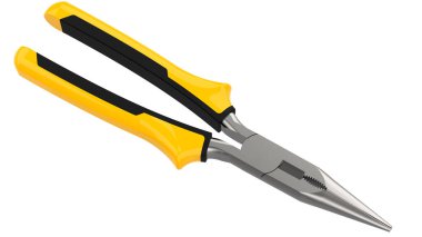 Su pompası pensesi yakın çekim sahnesi arka planda izole edilmiş. Büyük yayınlar ya da baskılar için ideal. 3d görüntüleme - illüstrasyon