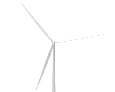 Yel değirmeni beyaz arka planda izole edilmiş. 3d görüntüleme - illüstrasyon