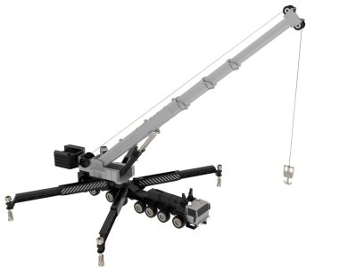 Crane izole. 3d görüntüleme - illüstrasyon