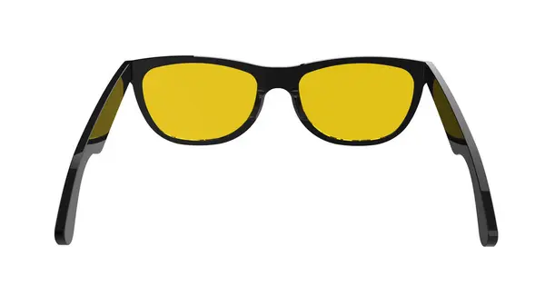 Moderna Solglasögon Isolerade Vit Bakgrund Modeaccessoarer — Stockfoto