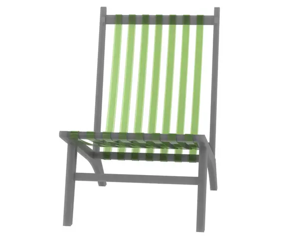 Krzesło Ogrodowe Białym Tle — Zdjęcie stockowe
