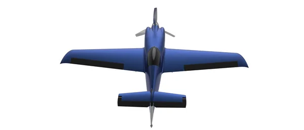 Illustratie Van Blauwe Xtreme Air Sbach 342 Geïsoleerd Witte Achtergrond — Stockfoto