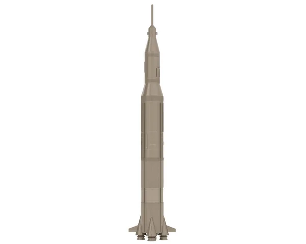 Rocket Illustration White Background — Stock Photo, Image