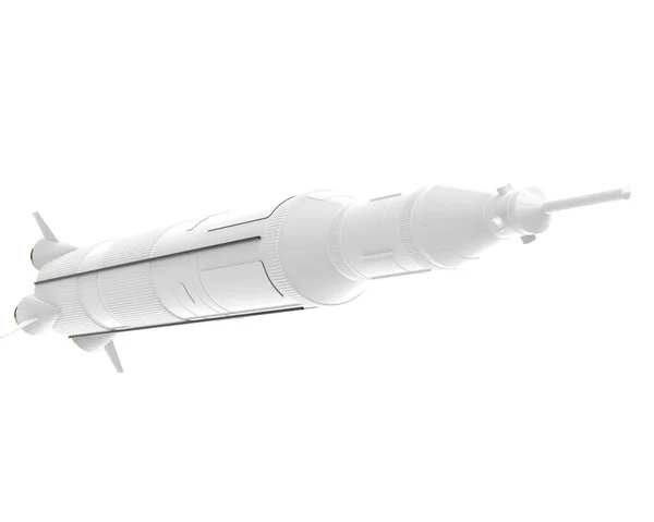 Ракетна Ілюстрація Білому Тлі — стокове фото