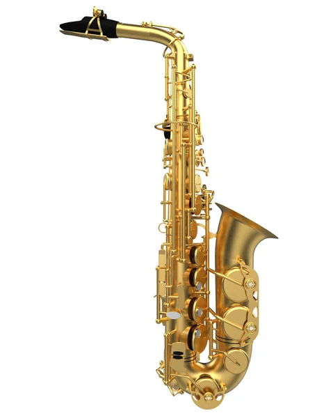 Hudební Nástroj Saxofon Zblízka — Stock fotografie