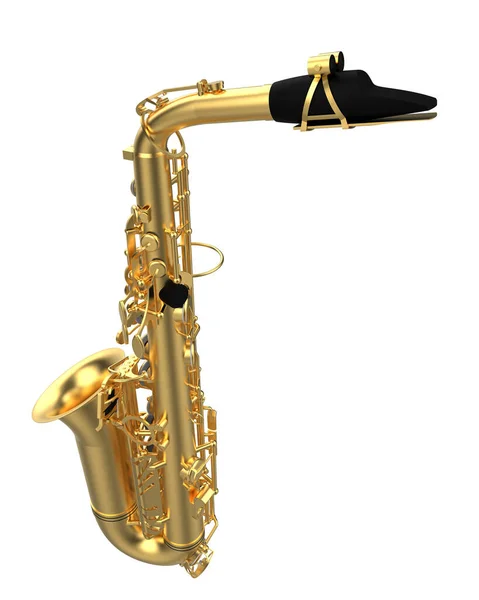 Musikinstrument Saxofon Närbild — Stockfoto