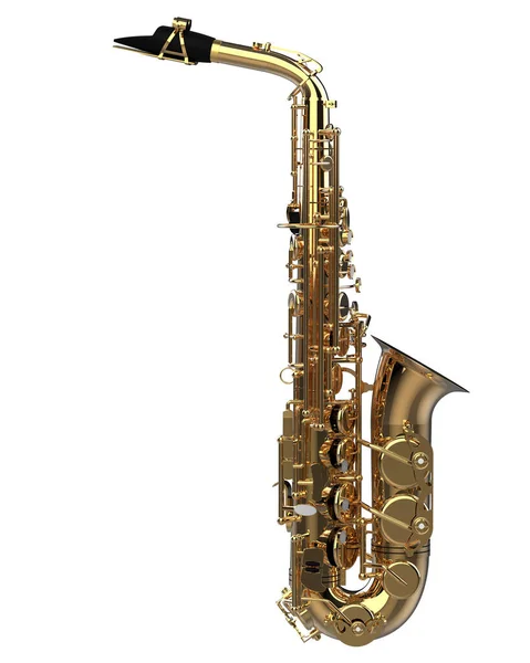 Instrument Muzical Saxofon Aproape — Fotografie, imagine de stoc