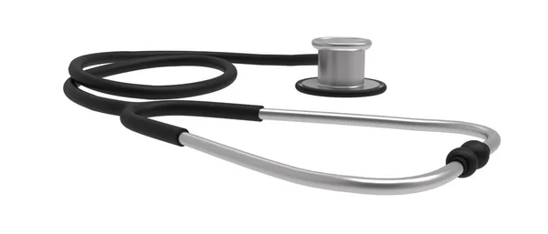 Medicinsk Stetoskop Isolerad Vit Bakgrund — Stockfoto