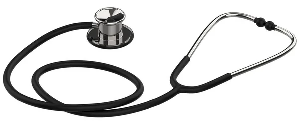 Lékařské Stetoskop Izolované Bílém Pozadí — Stock fotografie