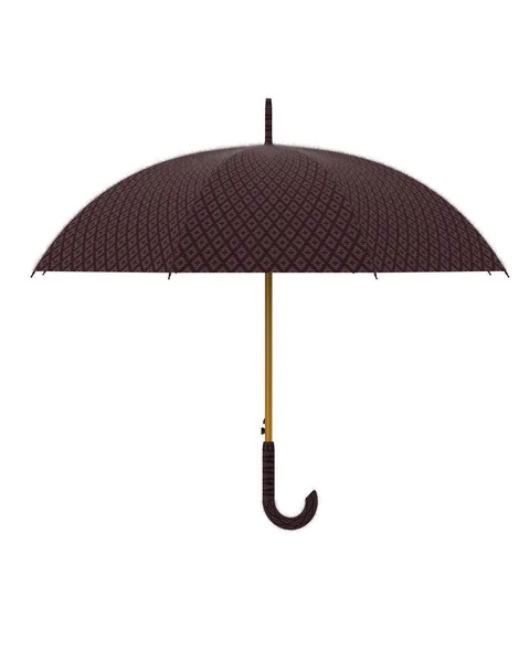 Illustration Parapluie Ouvert Isolé Sur Fond Blanc — Photo