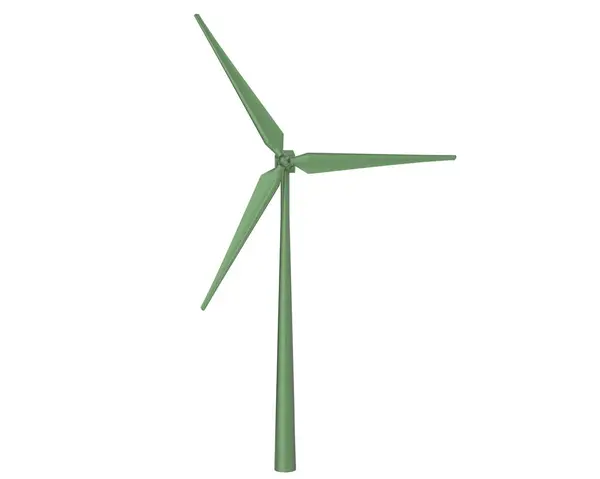 Windmill Isolated White Background — Stock Photo, Image