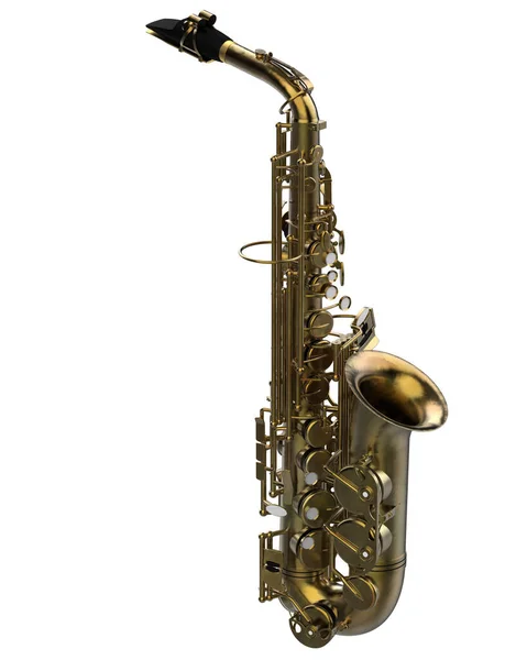 Musical Instrument Saxophone Close Stock Photo