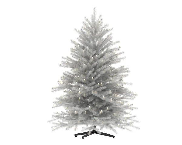 Vánoční Strom Izolované Bílém Pozadí — Stock fotografie