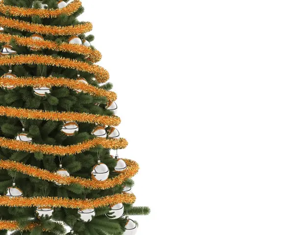 Vánoční Strom Věncem — Stock fotografie