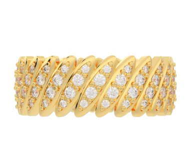 Üç boyutlu değerli yüzük.