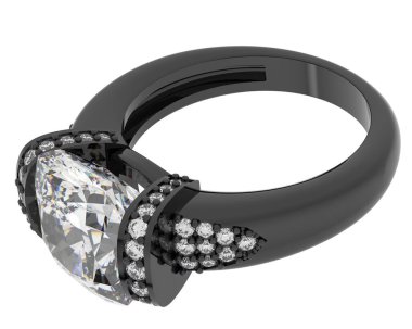 Üç boyutlu değerli yüzük.