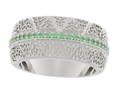 Üç boyutlu değerli yüzük.