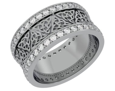 Üç boyutlu değerli yüzük.