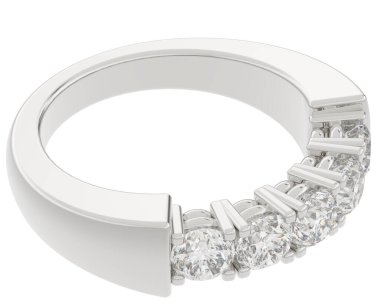 Üç boyutlu değerli yüzük.