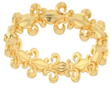 Üç boyutlu değerli yüzük.