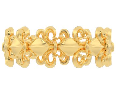 Üç boyutlu değerli yüzük.