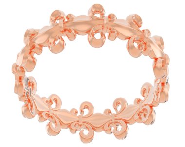 Üç boyutlu değerli yüzük.