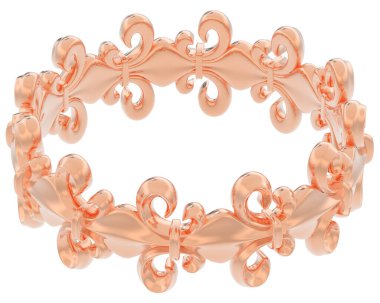 Üç boyutlu değerli yüzük.