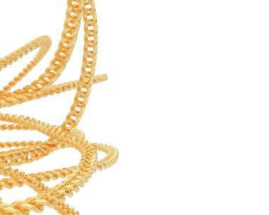 Çok güzel dekoratif değerli bir mücevherin üç boyutlu resmi.