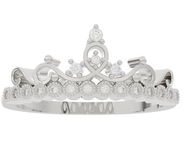 Çok güzel dekoratif değerli bir mücevherin üç boyutlu resmi.