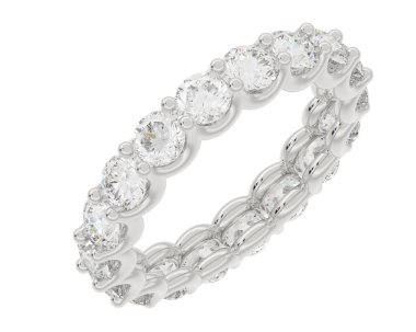 Çok güzel dekoratif değerli bir mücevherin üç boyutlu resmi.