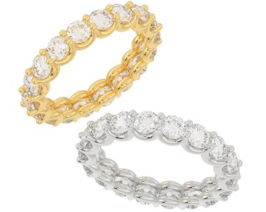 Çok güzel dekoratif değerli bir mücevherin üç boyutlu resmi.