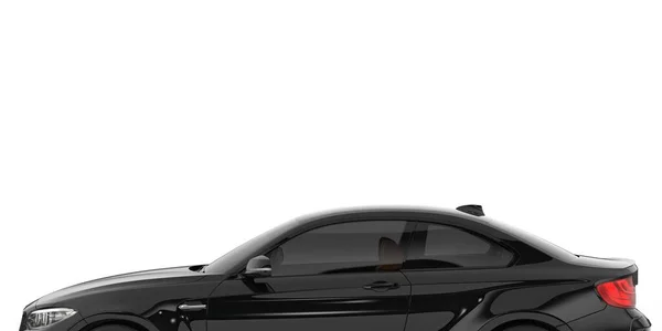 白い背景に車の3Dレンダリング — ストック写真
