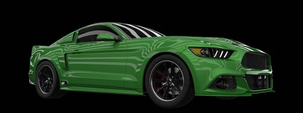 Mustang Eleanor Auto Realistisessa Kohtauksessa Renderointi Kuvitus — kuvapankkivalokuva