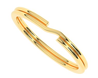 Üç boyutlu değerli yüzük.