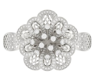 Üç boyutlu değerli yüzük.