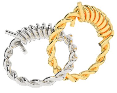 Üç boyutlu değerli yüzük.