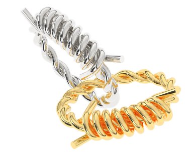 Üç boyutlu değerli yüzük.