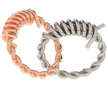 Üç boyutlu değerli yüzük.