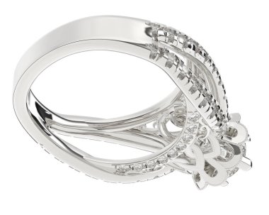 Üç boyutlu değerli yüzük.