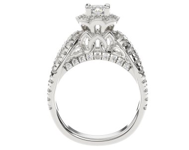 Üç boyutlu değerli yüzük.