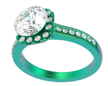 Üç boyutlu değerli yüzük.