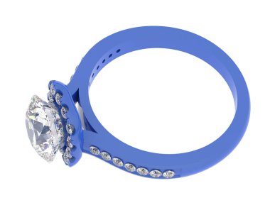 Üç boyutlu değerli yüzük.