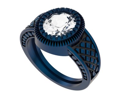 Üç boyutlu değerli yüzük.