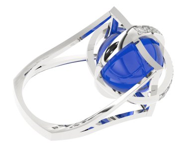 Üç boyutlu değerli yüzük.